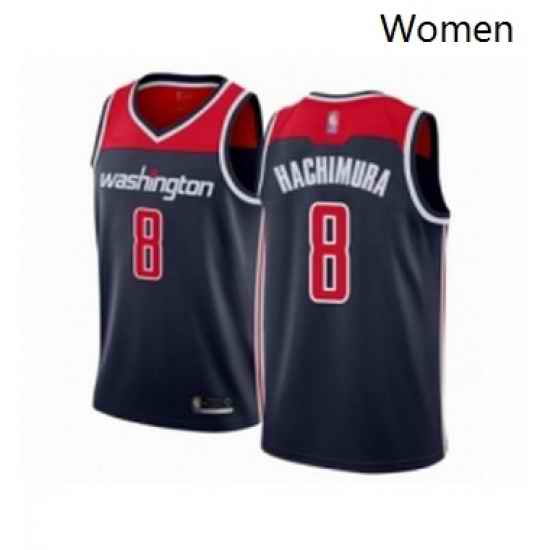 Womens Washington Wizards 8 Rui Hachimura Swingman Navy Blue Basketball Jersey Statement Edition